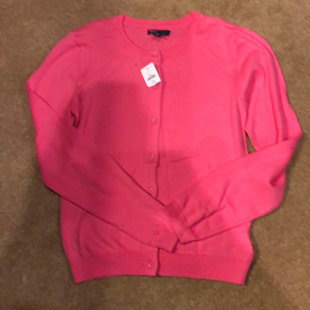 Gap kids pink cardigan sweater